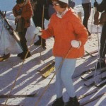 skieuse à deux bâtons