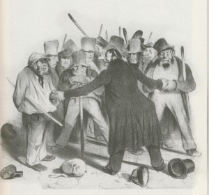 Daumier 1834 bâton répressif
