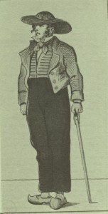 Homme du Bourbonnais, image d'Epinal 1860