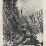 pénitent et son bâton enflammé dans une mine