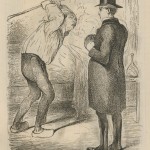 Le médecin et le paysan par Baric 1863