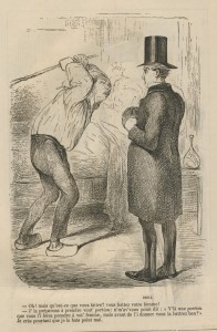 Le médecin et le paysan par Baric 1863