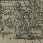 cheval-bâton - gravure du XVIe siècle