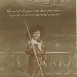 Enfant-soldat au bâton - guerre 1914-1918