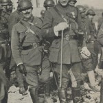 le général Modelon et sa canne le 21-11-1918