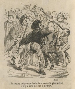 Batoniste au Champs-Elysées par Gustave Doré - 1856