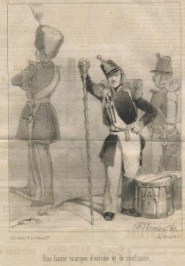 canne de tambour-major par Charles Vernet (1847)