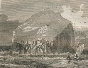 Le rocher de Bass-Rock en Ecosse (1834)