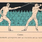 La canne publicité du St-Raphaël Quinquina aux  JO de 1924