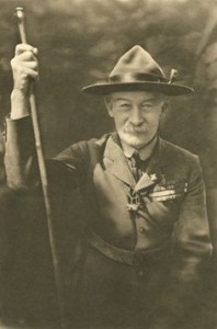 Lord Robert Baden-Powell et son propre staff  en 1929