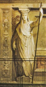 Bâton trompe-l'oeil au Vatican par Raphaël