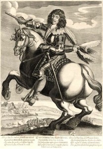Charles de la Porte duc de la Meilleraie tenant son bâton de maréchal