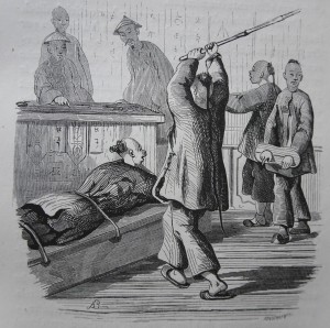 Coups de bambou en Chine en 1845