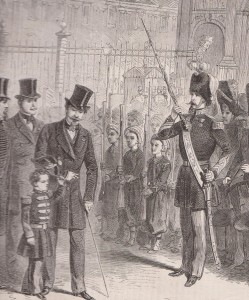 Revue des pupilles de la garde impériale en 1861