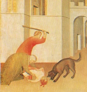 Bâton contre chien enragé à Sienne au XIVe siècle