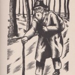 Le Vagabond bois gravé de Delatousche 1933