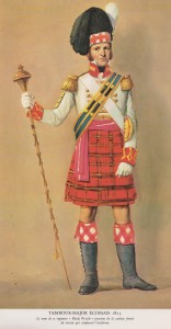 Tambour major écossais 1815