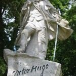 07 Guernsey ( dépendance de la couronne britannique ) Statue de Victor Hugo écrivain et dramaturge