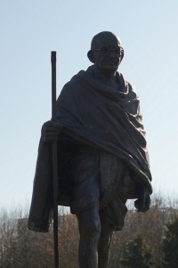16 Strasbourg France Statue de Gandhi ( Mohandas Karamchand Gandhi ) guide spirituel