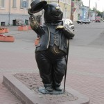 28 Bobrouïsk Bielorussie Sculpture du castor, symbole de la ville de Bobrouïsk