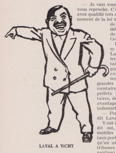 Laval à Vichy - caricature