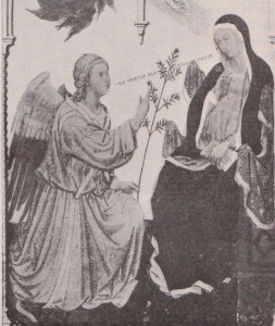 Ange de l'Annonciation par Taddeo di Bartolo - XIVe siècle