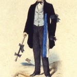 Compagnon menuisier du Devoir de Liberté  en tenue d'enterrement - 1858