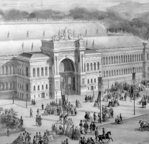Entrée de l'Exposition universelle de Paris en 1855
