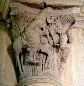 Saulieu - Balaam et son ânesse - chapiteau